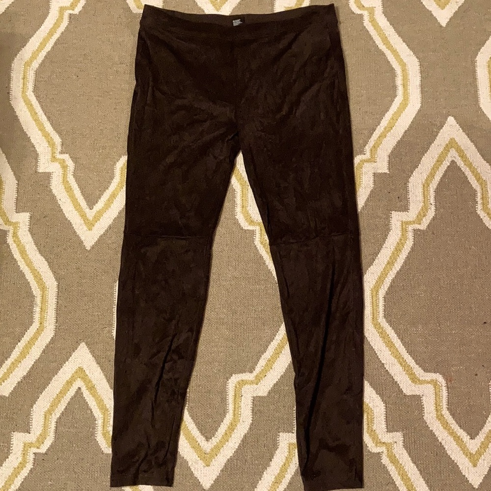 Brown sueded leggings